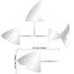 Gyufise Acrylic Shark Cake Topper Set - 3 Pcs, Ocean Animals Theme, Small, Shark Fin Decoration for Kids Birthday Party