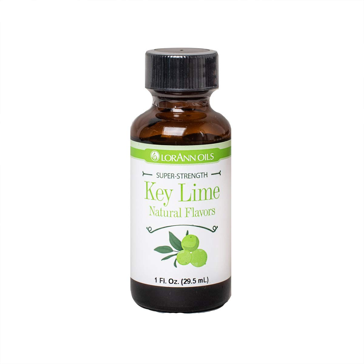 LorAnn Key Lime Flavoring, 1 Fl Oz Bottle, Clear to Light Yellow/Green