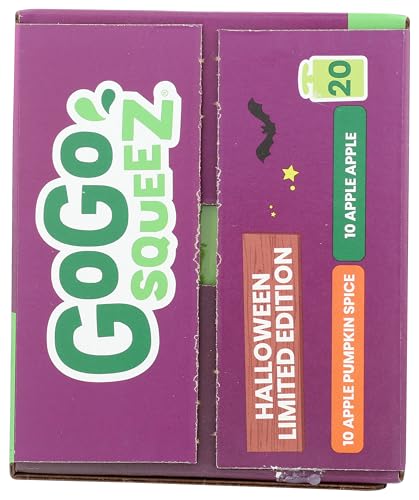 Gogo Squeez, Fruit Veggie Pouches Halloween Edition, 64 Ounce