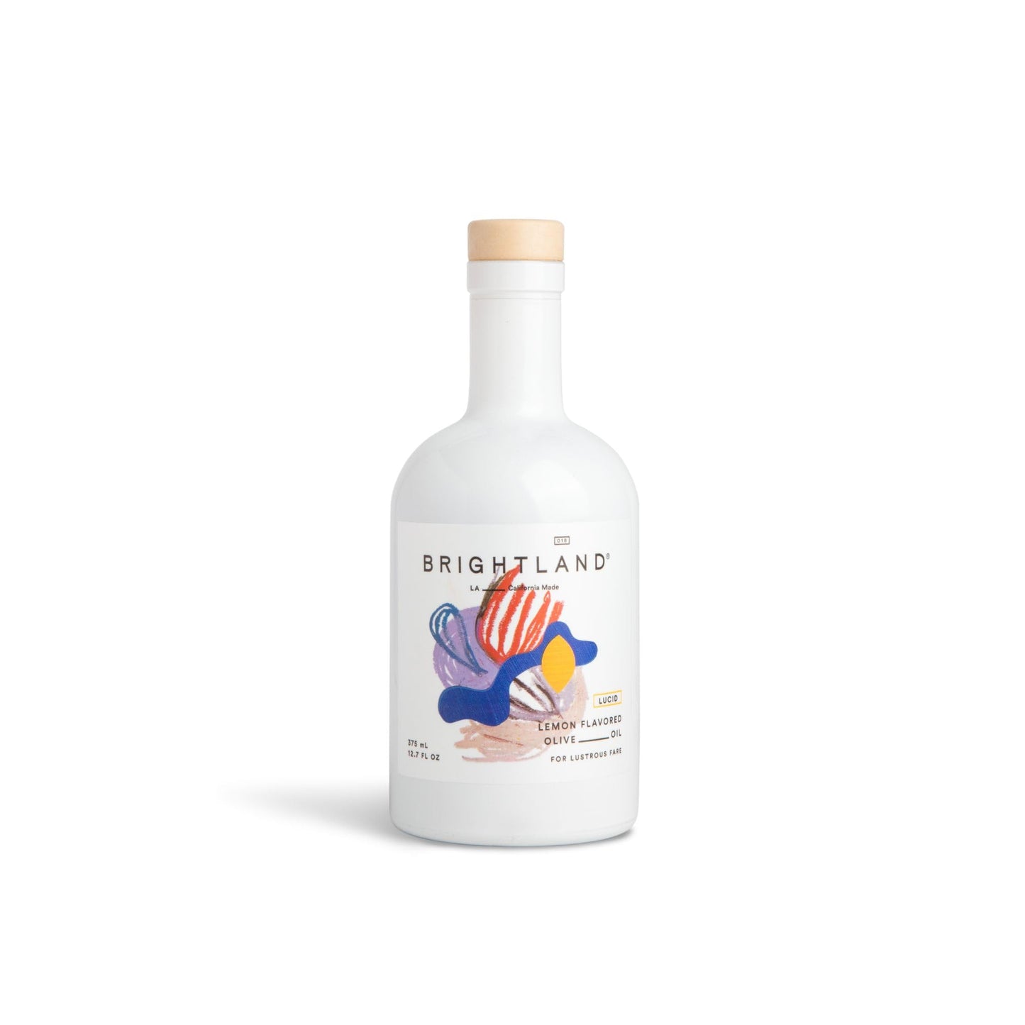 Brightland Lucid Lemon Flavored Infused Extra Virgin Olive Oil, Finishing Oil Ideal for Breakfast Pastries, Pasta, Salad & Cockt