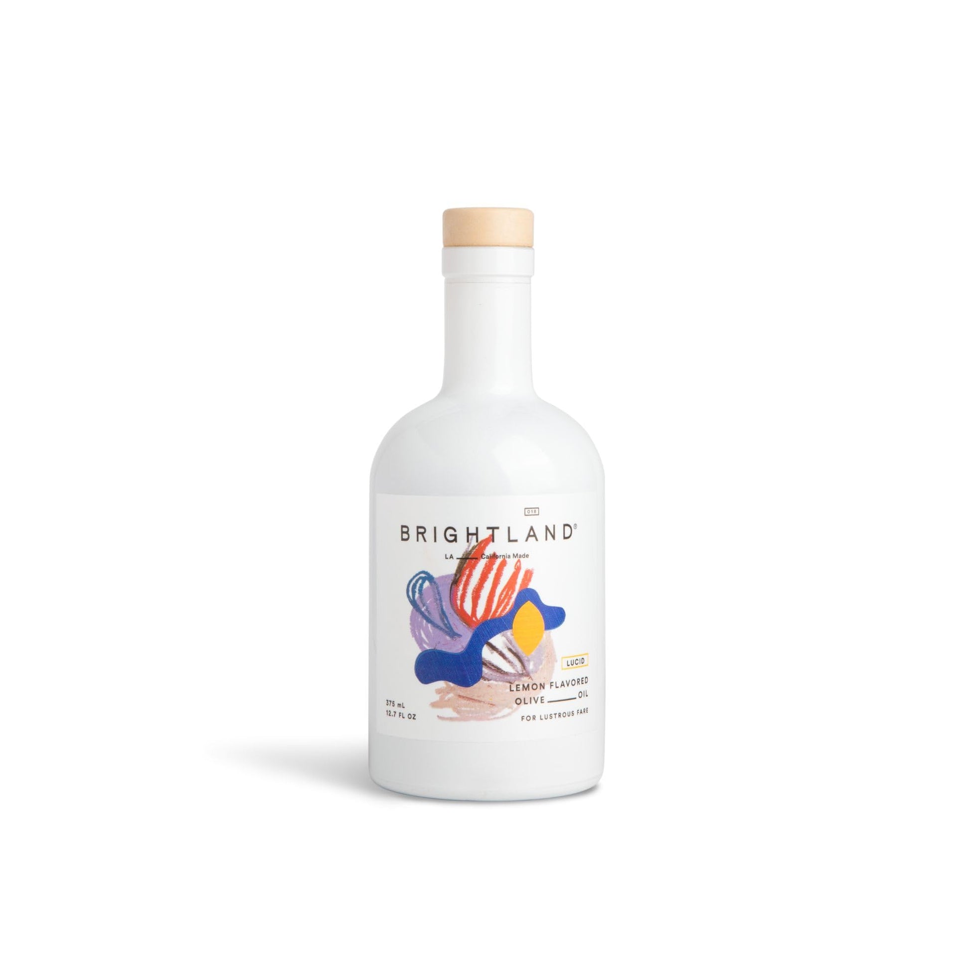 Brightland Lucid Lemon Flavored Infused Extra Virgin Olive Oil, Finishing Oil Ideal for Breakfast Pastries, Pasta, Salad & Cockt