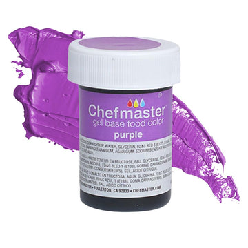 Chefmaster Purple Gel Food Coloring | Vibrant Color | Professional-Grade Dye for Icing, Frosting, Fondant | Baking & Decorating 
