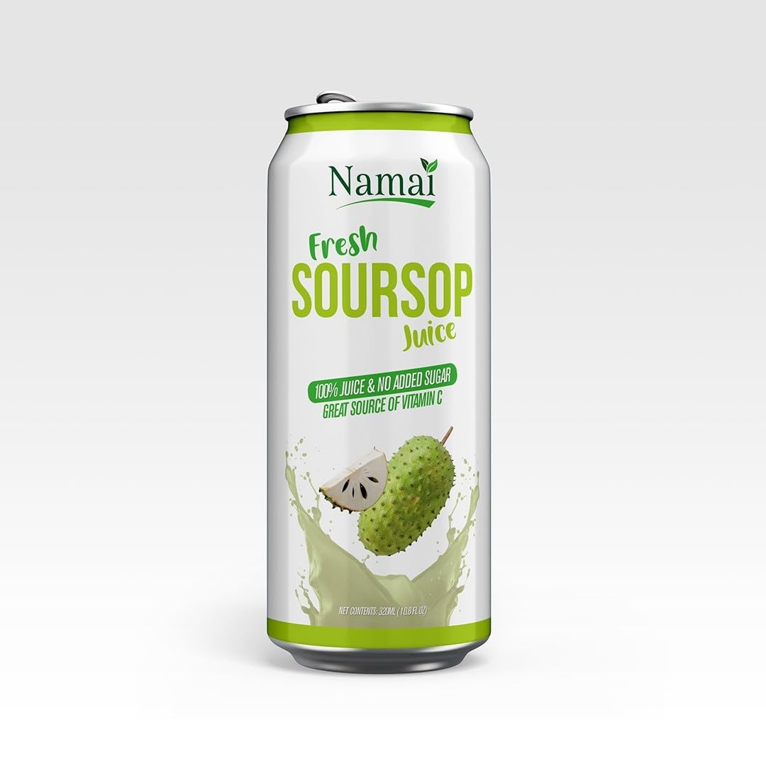 Namai Pure Soursop Juice, No Added Sugar, 24-Pack, 11.15 Fl Oz Each