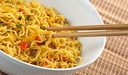 Maggi 2 Minutes Noodles Masala Veg Atta, 73 Grams Pack (2.57 Oz)- 12 Pack - Made In India (Masala Veg Atta)