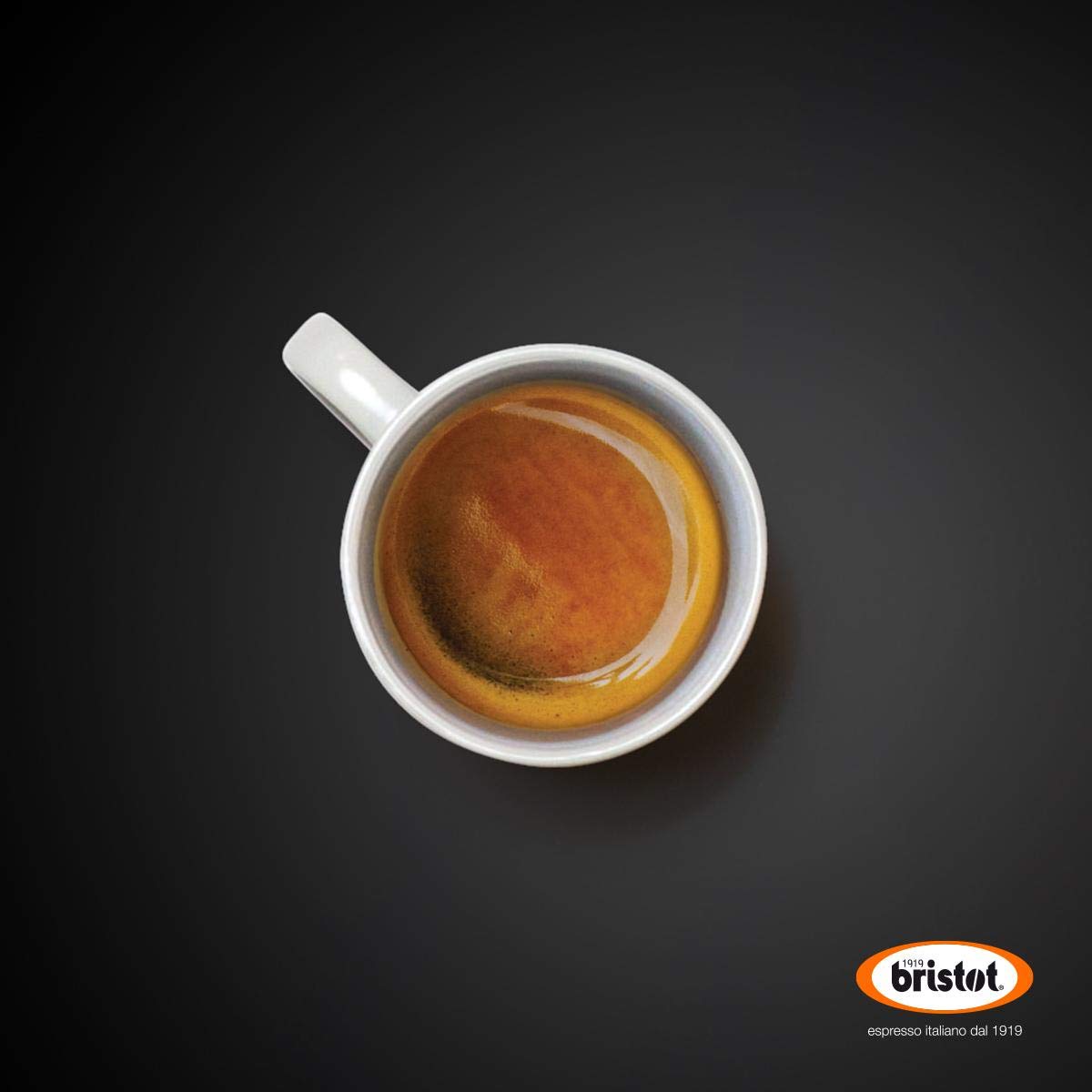 Bristot 100% Arabica Espresso compact pieces Compatible with Lavazza Blue Machines Smooth & Aromatic 50 Count