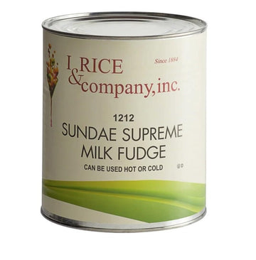 I.Rice & Company Sundae Supreme Hot Milk Fudge Topping, 10 lb. Can | 1 Each