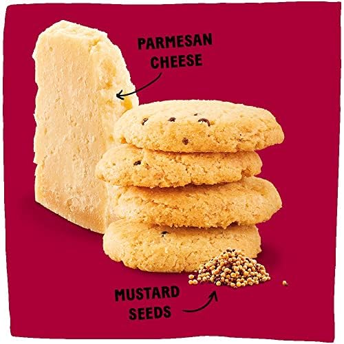 Michel et Augustin Gourmet  ers, Parmesan Cheese Biscuits with Mustard Seeds, 3.5 oz Pack