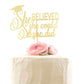 Graduation 2024 Cake Topper, She Did It Cake Sign, Congrats Grad Party Decorations, Gold Glitter