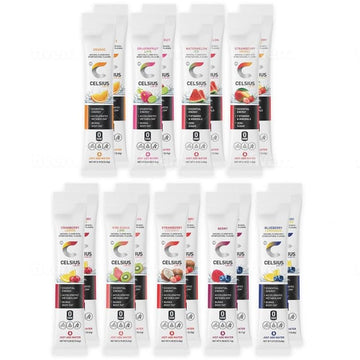 PRIME ODYSSEY On The Go Energy Powder Sticks Variety Pack - 18 Count, 0.17 Ounce Each, Includes Orange, DragonFruit Lime, Watermelon Ice, and More