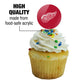 Graphics & More Detroit Red Wings Logo Cupcake Picks Toppers Decoration Set Of 6