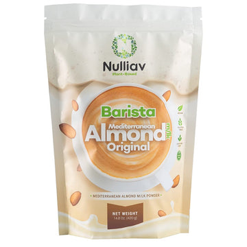 NULLIAV Barista Mediterranean Almond Milk Powder Original, 14.8 Oz, Pack of 1