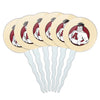 Alma College Secondary Logo Cupcake Picks Toppers Decoration Set of 6