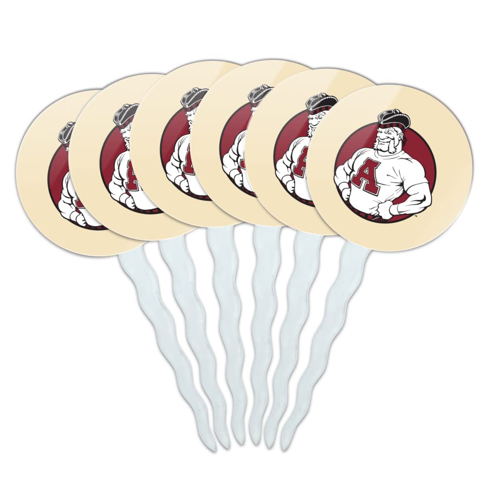 Alma College Secondary Logo Cupcake Picks Toppers Decoration Set of 6