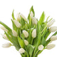 Kabloom Flowers -Valentine'S Day Collection - 10 White Tulips Without Vase, Gift For Birthday, Sympathy, Anniversary, Get Well,