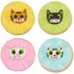 Kitty Kat Cat Edible Sugar Cake Toppers, 12 Count