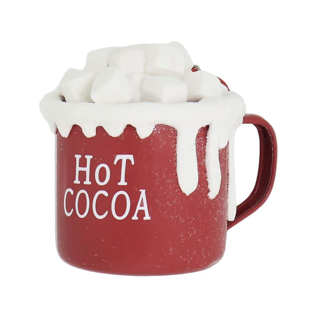 Hot Cocoa Cup With Marshmallows Ornament For Christmas