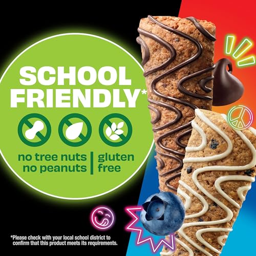 KIND Kids School Friendly Blueberry Muffin and Chocolate Chip Oat Bars Variety Pack  Tree Nut Free  Peanut Free  Gluten Free  Made With Whole Grain Oats  5g Protein  10 Count