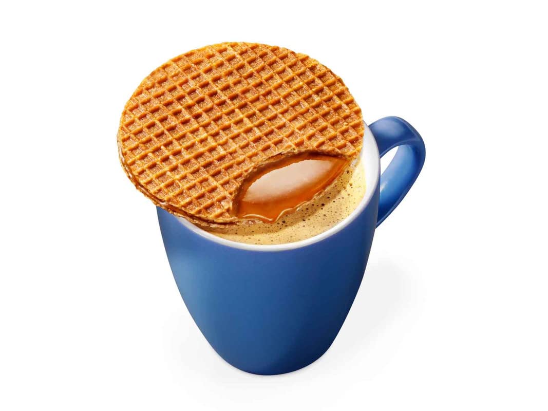 Daelmans Stroopwafels Dutch Waffles, Soft Toasted Caramel, 8.11oz, Kosher Dairy, Authentic Made in Holland, 1 Box