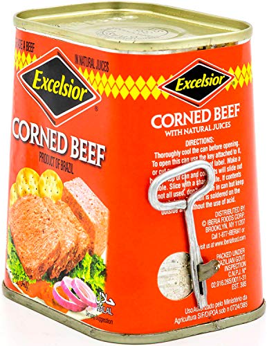 EXCELSIOR Corned Beef in Natural Juices, 12 Ounce, Red, Model 732563