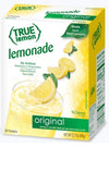 TRUE LEMON Original Lemonade Drink Mix| Made from Real Lemon | No Preservatives, No Artificial Sweeteners, Gluten Free | Water F