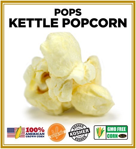 Gourmet Kettle Corn Popcorn-Bulk-Wholesale-5 Gallons-90 Cups-60 Oz -Free Sanitary Scooper & 20 Gift Bags Included!