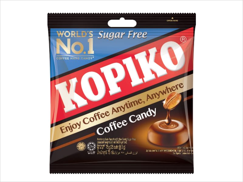 Kopiko Sugar Free Coffee Candy – Hard Candy with Real Coffee Extract – 4.23oz