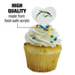 GRAPHICS & MORE Cupcake Picks Set of 6, Acrylic, Heart Love Design, Le Moyne College, One Size