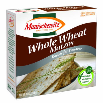 Manischewitz Passover Whole Wheat Matzo, 10 Ounce Boxes (Pack Of 6)