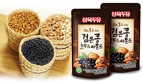 Sahmyook Black Bean Soy Milk with Walnut & Almond, 6.5 Fl Oz, Pack of 20