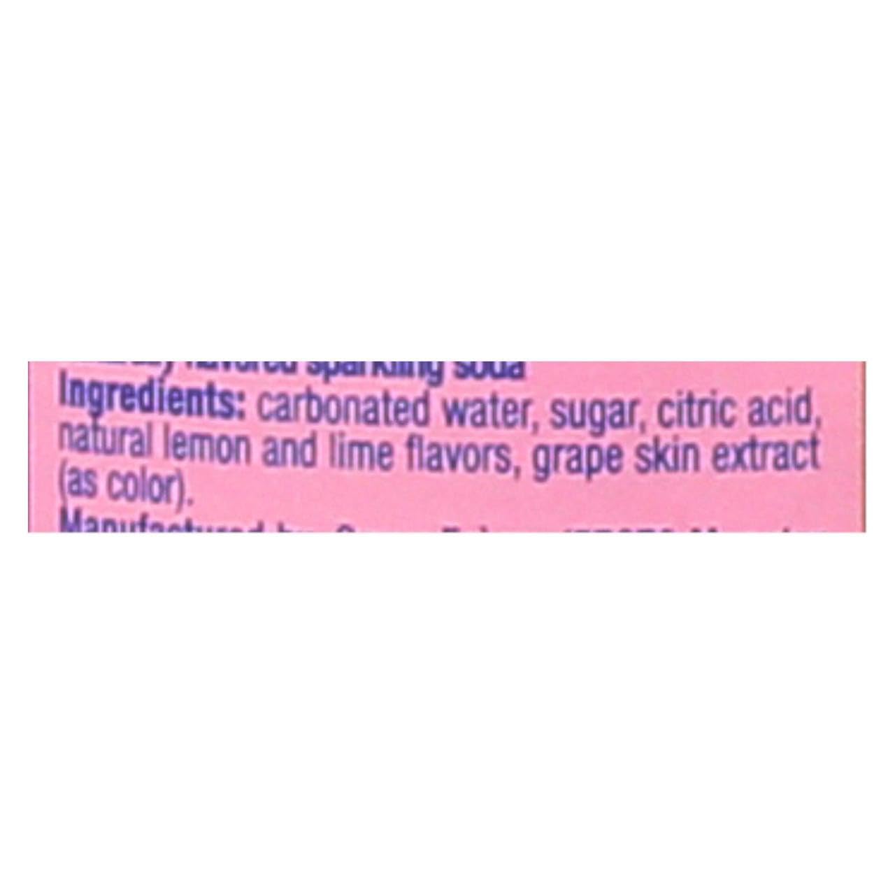 Lorina Sparkling Soda Water, Pink Lemonade Flavor, Naturally Flavored, Gluten-Free, 25.4oz, 3-Pack
