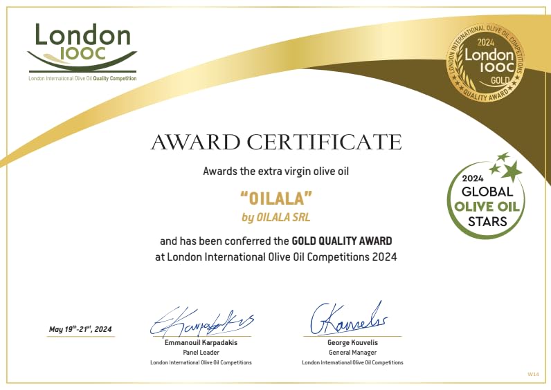 Oilala Extra Virgin Olive Oil, Coratina, High Polyphenols 707 mg/kg, 2024/25 harvest! Low acidity, Robust, Puglia Italy, Italian