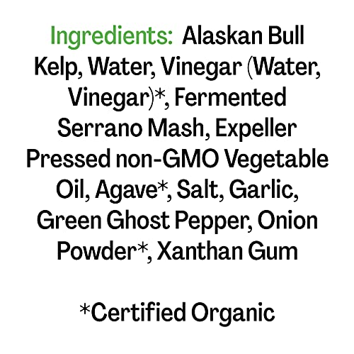 Barnacle Foods Serrano Bullwhip Kelp Hot Sauce | Kelp & Serrano Peppers | Made In Alaska | Delicious Savory Umami Flavor & Heat