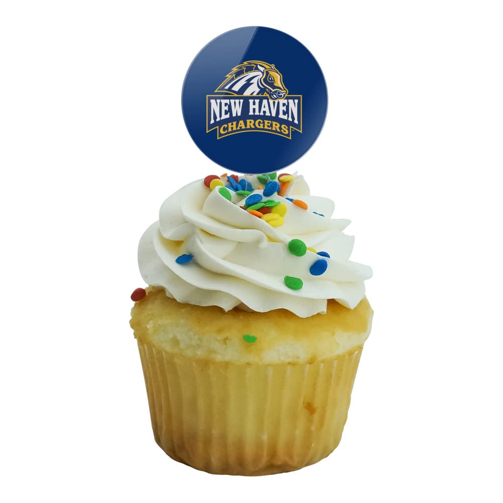 New Haven Primary Logo Cupcake Picks Toppers Decoration Set Of 6