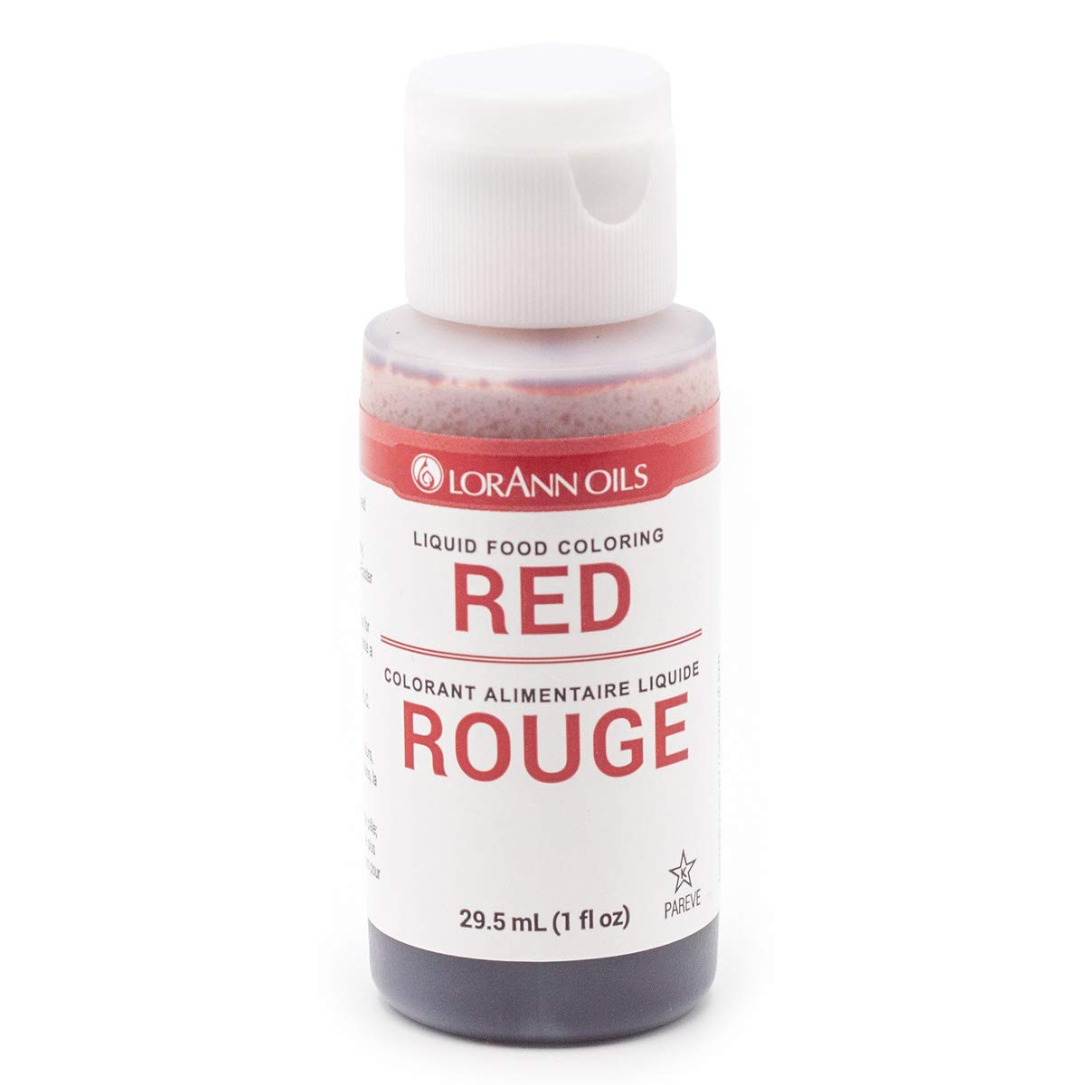 Lorann Red Liquid Food Color, 1 Ounce Squeeze Bottle