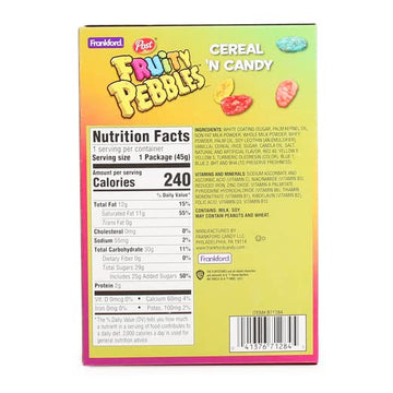 Post Cereal Frankford Post Fruity Pebbles Cereal 'N Candy Easter Bunny (Cereal Milk White Chocolate Bunny) 1.6 Ounces
