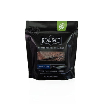 REDMOND Real Salt Smoked Salt, Chefs Blend, 14 oz Pouch
