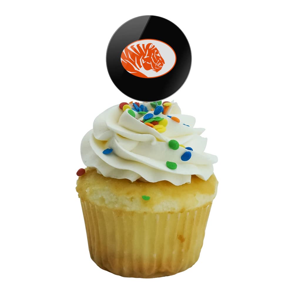 East Central University Secondary Logo Cupcake Picks Toppers Decoration Set Of 6