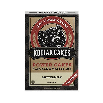 Kodiak cakes Power cakes All Natural Non gMO Protein PancakeFlapjackWaffle Mix, Buttermilk, 20 Ounce