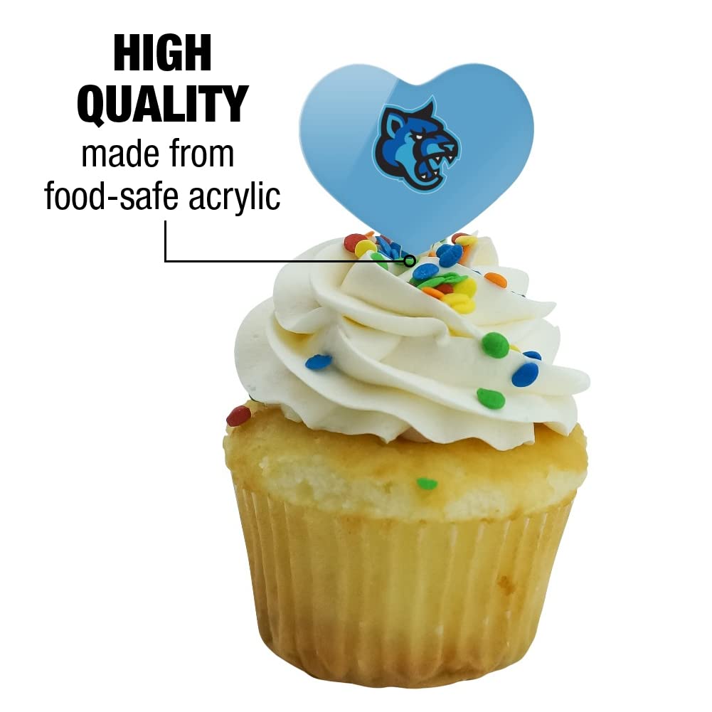GRAPHICS & MORE Cupcake Toppers Set of 6, Acrylic, California State University San Marcos, Heart Love Design