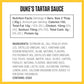Dukes Tartar Sauce, 8 Ounce (Pack Of 12)