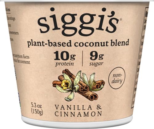 Siggis, High Protein Plant Based Blend Oz, Vanilla Cinnamon, 5.3 Ounce