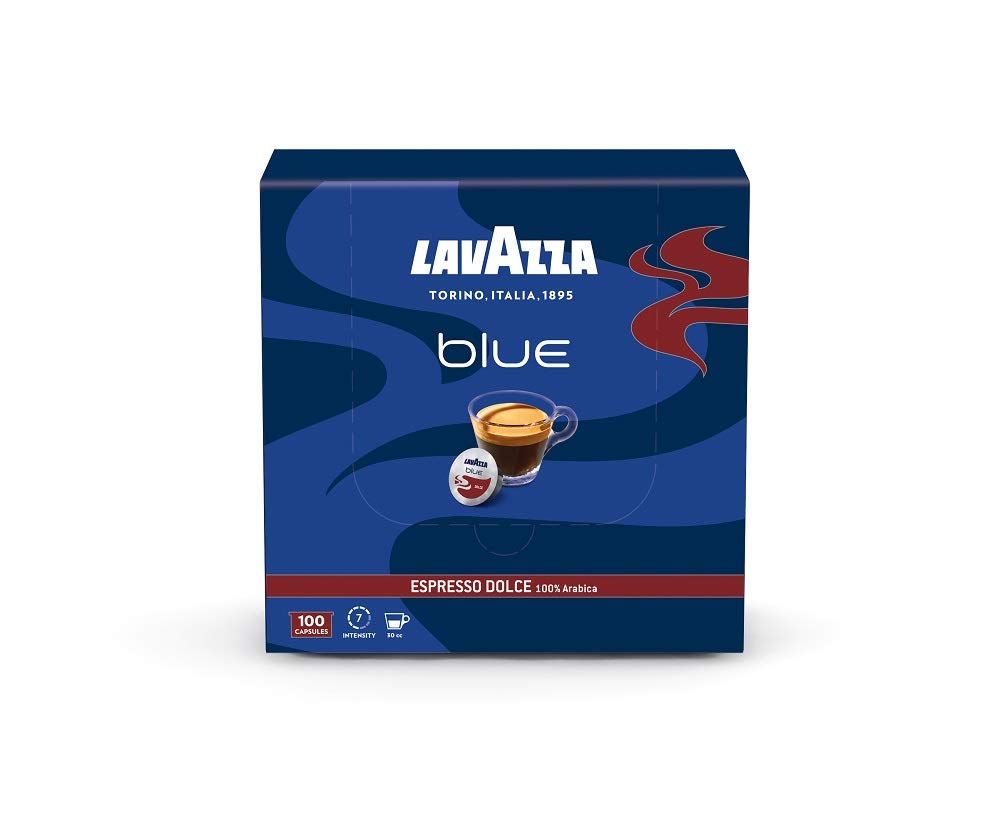 Lavazza BLUE Capsules  Espresso Dolce Coffee Blend  Medium Roast  28.2-Ounce Boxes (Pack of 100)