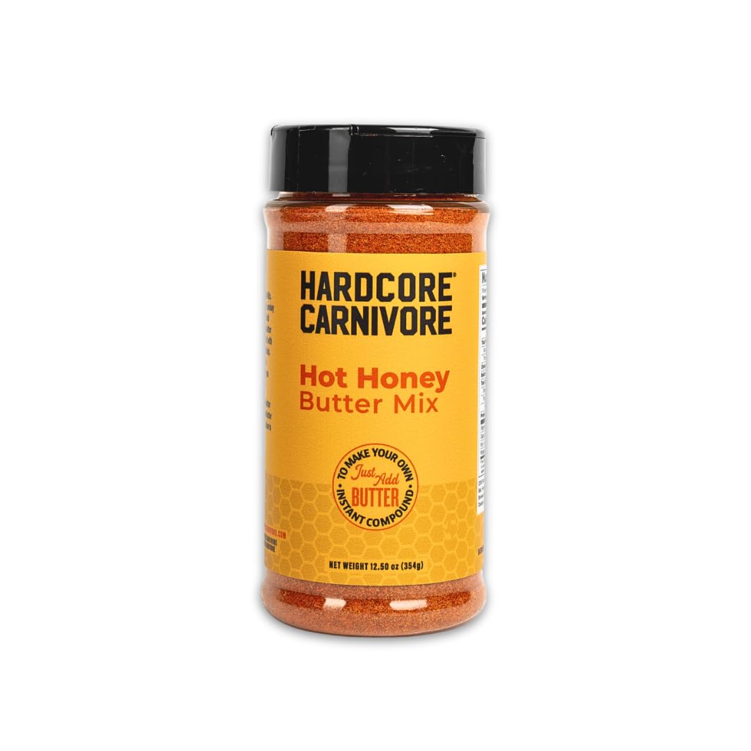 Hardcore Carnivore Hot Honey Butter Mix, 12.5 oz, Seasoning Blend for Making Compound Butter