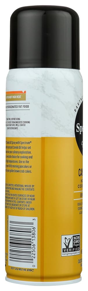 Spectrum Essentials Canola Oil Cooking Spray, 6 Oz
