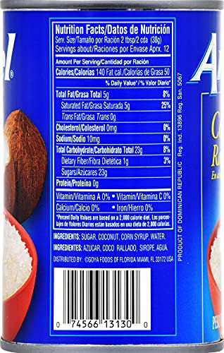 Goya Foods Ancel Grated Coconut, 17-Ounce (Pack Of 24)