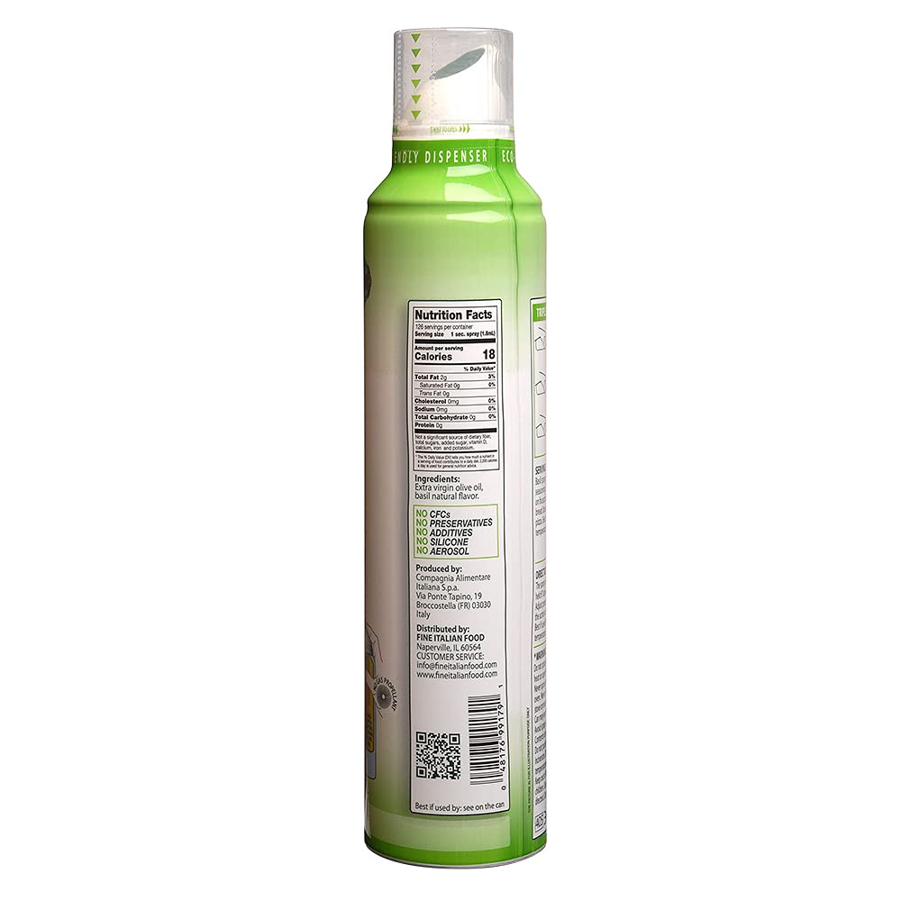 Basil Spray Extra Virgin Olive Oil, 8 Oz (Pack Of 1)