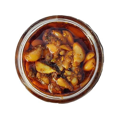 Opickles Lahsun Ka Achaar Homemade & Handmade Bold Spicy Traditional Taste Flavourful & Delicious Garlic Pickle No Added Preserv