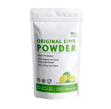 Orgnisulmte Lime Juice Powder, 8 Oz, Fresh Lime Juice Freeze Dried Powder Filler Free, Rich In Natural Vitamin C, Great Flavor For Soda, Baking And Cooking 227G