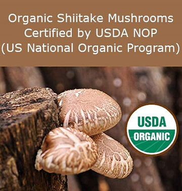 Organic Korean Shiitake Mushroom Powder [ Usda Certified ] All Natural Umami Seasoning, Vegan Shitake Mushrooms Powder For Cooki