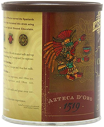 MOCAFÉ Mocafe Mexican Spiced Ground Chocolate Mix, 14 oz Can, Azteca D’oro 1519 Cocoa Powder for Rich Flavor and Authentic Taste